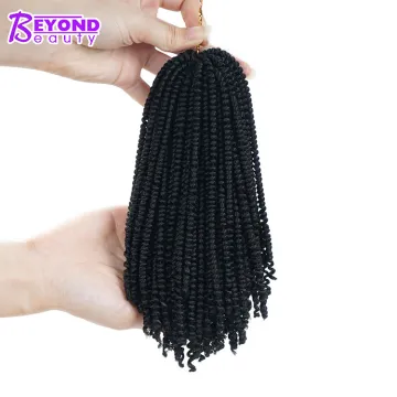Ombre Nubian Spring Twist Hairstyles Crochet Braids Soft Synthetic Jamaican Bounce Twist Braiding Crochet Hair Extensions Bulk