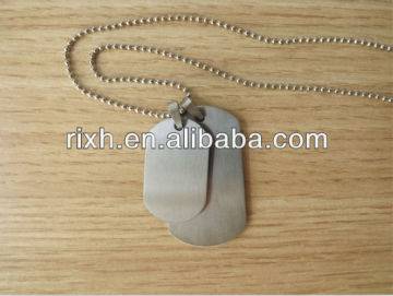 Non-Corrosive titanium dog tag engraved,titanium stamping