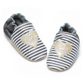 Newborn Heart Print Baby Soft Leather Shoes