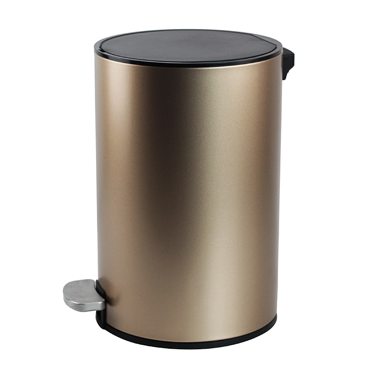 pedal stainless steel trash can