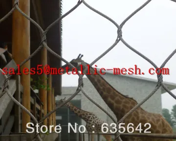 ss304 handwoven zoo wire mesh fence