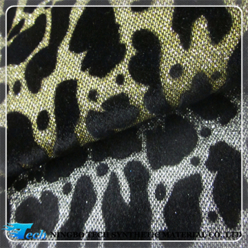 Fantastic Pu Glitter con flocking synthetic leather,design pu leather for shoes(PANA ESCARCHE)