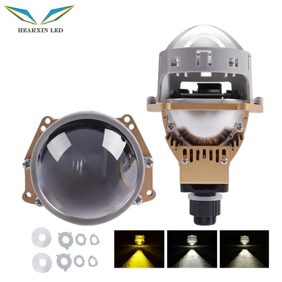 HearxinLED 3.0" Inch Fisheye Bi-LED Laser Projector Lens for W211 Mercedes Benz (Hella 3r, 12V, 60W, 6500K)