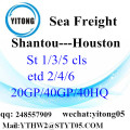 Servicio de envío logístico de Shantou a Houston