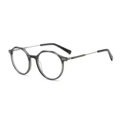 Hot Sell Worldwide Special Round Shape Metal Temple Design Eyeglasses