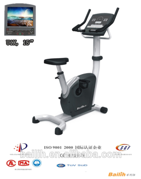 2015 new upright gym bike with tv/ Bailih indoor exercise bike as seen on tv