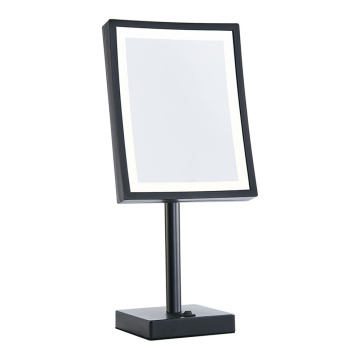 Matte black framed dressing table mirror