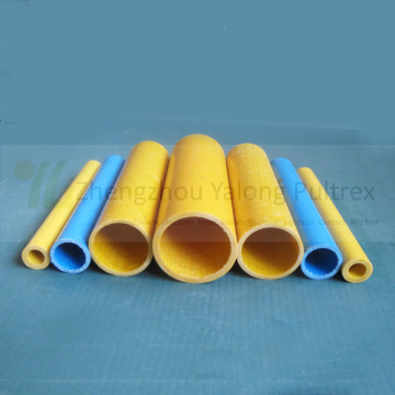 high strength colorful pultruded fiberglass round tube, corrosion resistant