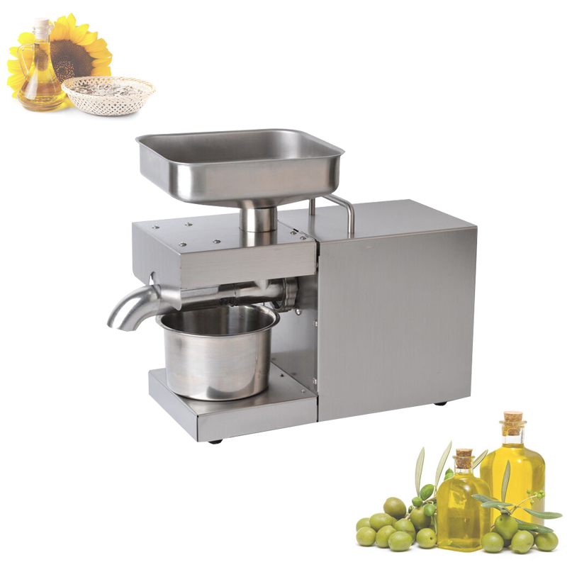 Stainless Steel Automatic Small Seed Oil Extractor Cold Sesame Oil Press Peanut Soybean Oil Press