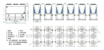 Industrial Screw Compressor Air Cooled Modular Chiller