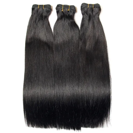 Top quality real mink hair bundles, very soft and smooth 100% human hair double drawn