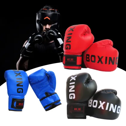 Adult/Children Sanda Taekwondo Boxing Gloves Sanda Fighting Gloves Fighting Handguard Boxing Gloves