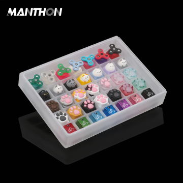 Cherry DSA XDA Keycap Box - 35 Grid Clear Cover