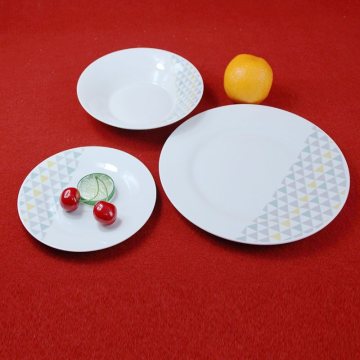 Wholesale Cheap Bulk Printed Hotel Use Dinnerware