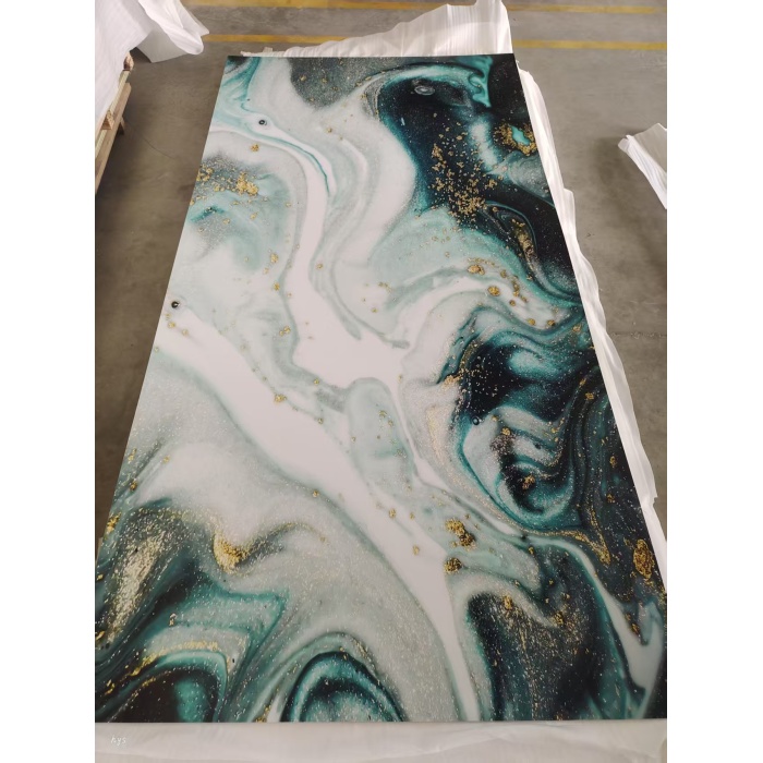 Dễ dàng cài đặt Tấm đá cẩm thạch UV Tấm PVC chống thấm