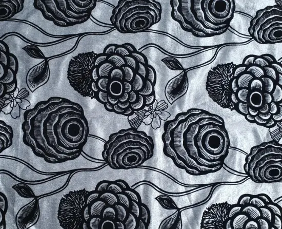 Polyester Printed Fabric Sofa Warp Knitting Upholstery