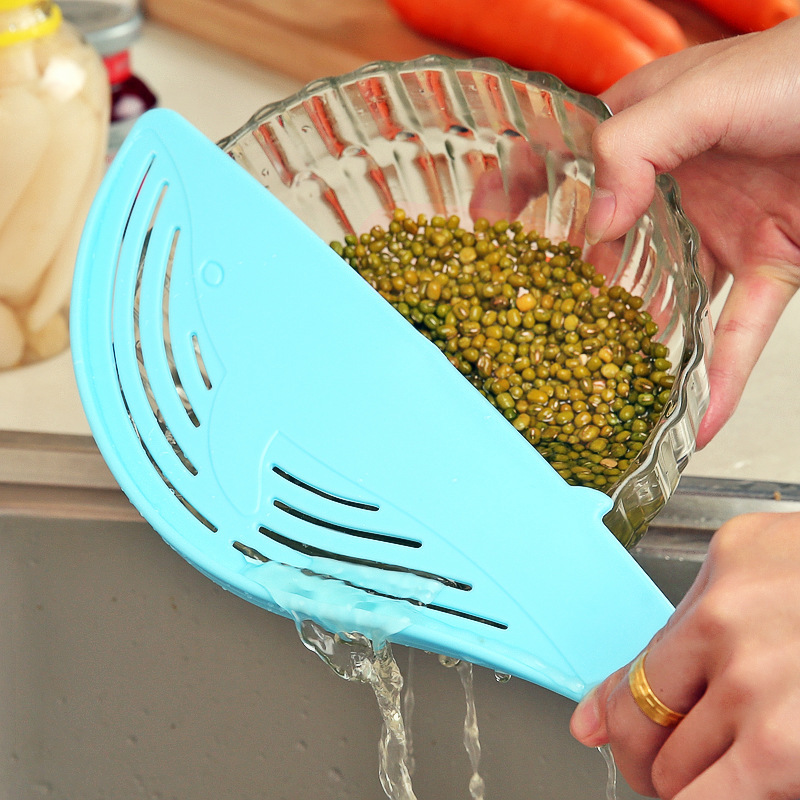 Cook Tool Clean Rice Wash Rice Sieve Manual Kitchen Cooking Tools Utility Home Water Treatment Whale-shape Rice Washing Device