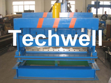 PPGI , Color Steel , GI Material Roofing Tile Making Machine Chain Transmission