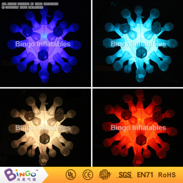 wonderful inflatable snow flower replica decorative hanging star for party bar decoration