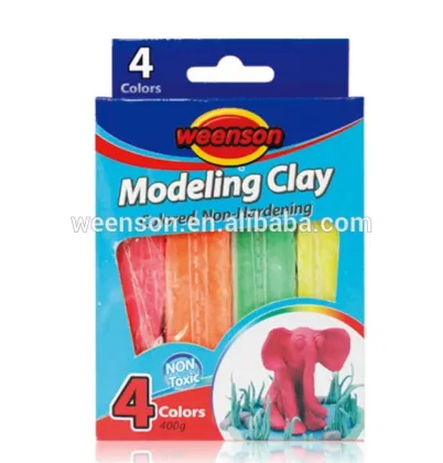 Professional Factory Supply Colourful color modeling clay plasticine clay playdough 4x100 gModelling Clay