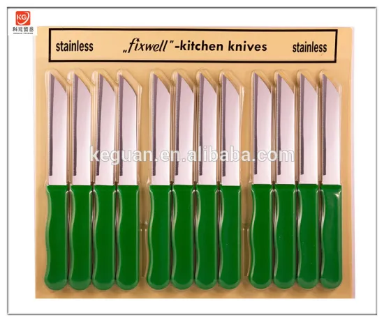 KG-N1007 12pc Fixwell Knives - New! Official Listing with Factory Warranty - Made in Germany - Stainless Steel - Green