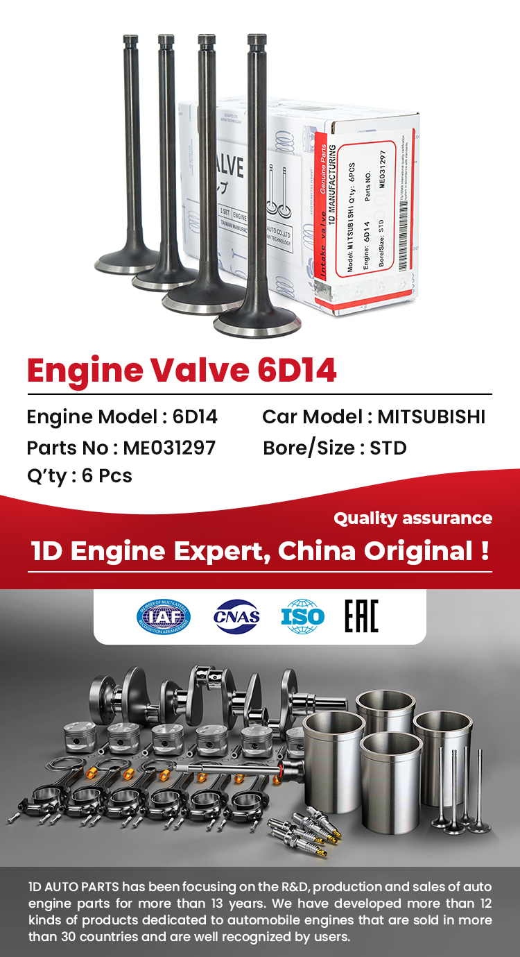 MITSUBISHI 6D14 Engine Valves 