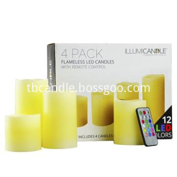 pieces set flamless candle pieces set flamless candle