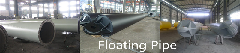 Floating steel dredging pipelines