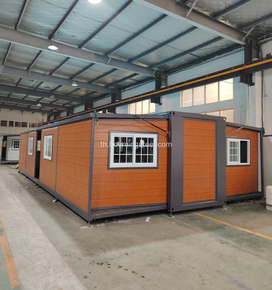 40 ft prefab fold container house การตั้งค่าที่รวดเร็ว