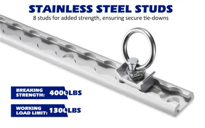 L Track Rail with Single Stud Fittings