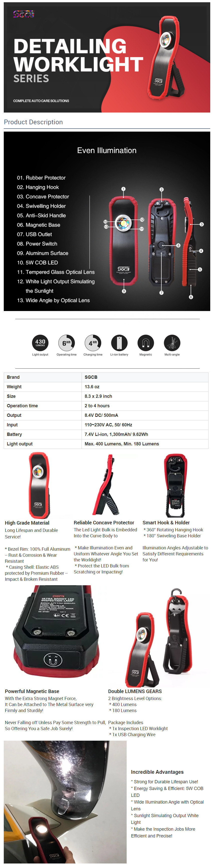 car inspection worklight L