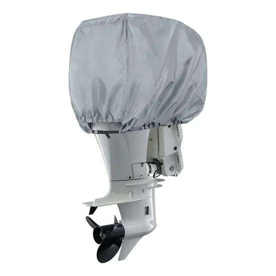 Waterproof 600D Heavy Duty Outboard Motor Cover for 25-50 HP Boat Engines