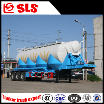 Tri-axle tanker truck semi-trailer for grain