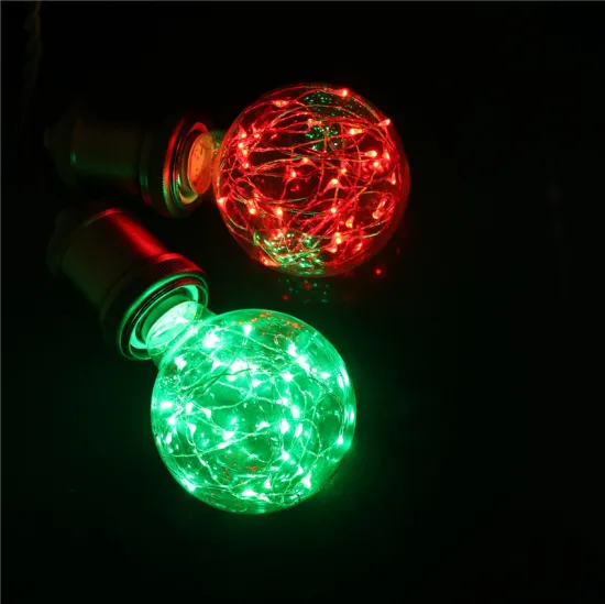 Amazon Hot Sell Decorative Multicolor G80 G25 Copper Wire Colored LED String Light Bulbs