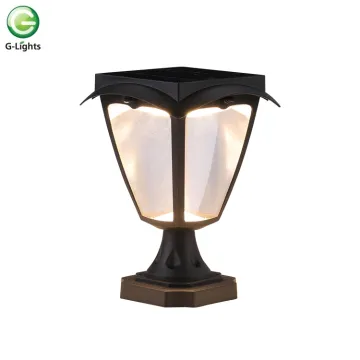 Waterproof outdoor SMD garden led solar pillar light