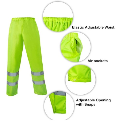 Reflective Rain Jacket Custom Reflect Men'S Construction Reflective Safety Raincoat Supplier