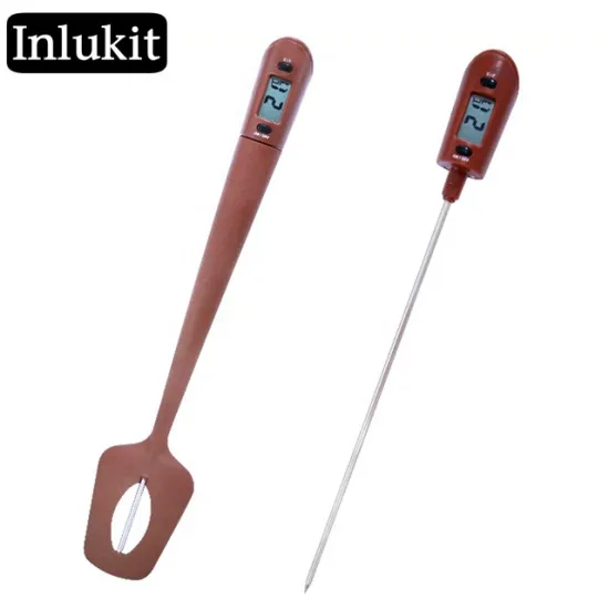 Kitchen Tools Set: Silicone Spatula & Cooking Thermometer for Baking and Cooking