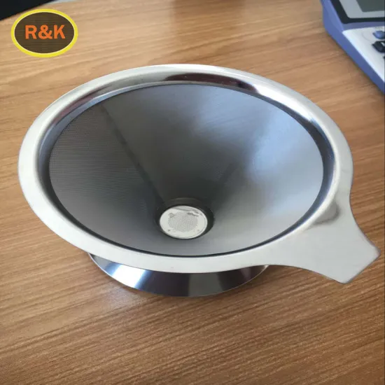 Stainless steel pour over coffee drip strainer