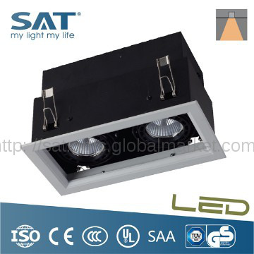 60 degree projection angel 7w led recessed downlight