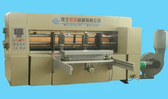 Die Cutting Flexo Printing Slotting Machine With Mechanical Cushion Roller