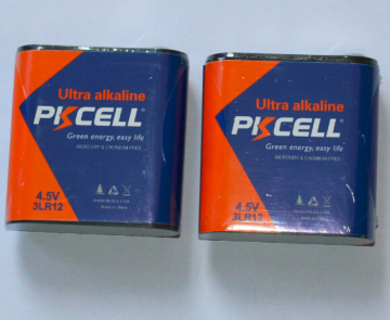 PKCELL Batterie de cellules sèches alcalines 4.5 V 3LR12 pour les produits électroniques