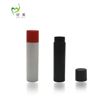 L02 4.2g lip balm tube oval eco friendly mini color plastic lip balm round container tube