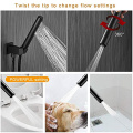 Matte black shower mixer faucet set For Bathroom