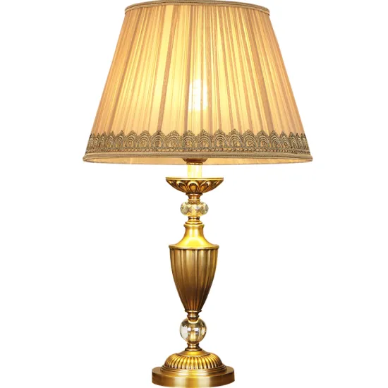 Light Luxury Copper Table Lamp for Bedroom and Living Room Decor