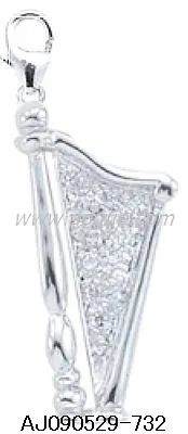 Music Charm - 14k Diamond Piano Charm