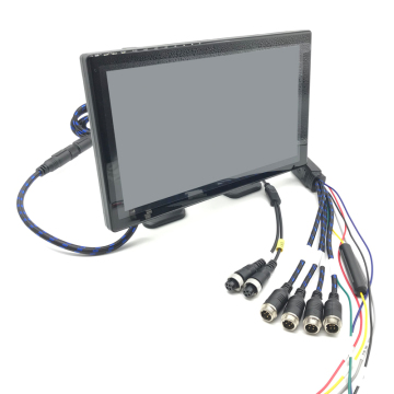 10.1 inch 4CH MDVR Monitor with BSD Function, Truck Camera, MP5, and TF Card Storage
