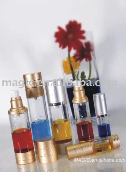 Clear airless pump cosmetic bottle cosmetic packaging bottle airless cosmetic bottle