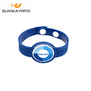 HF Passive 13.56MHz NFC RFID PVC Wristband Bracelet