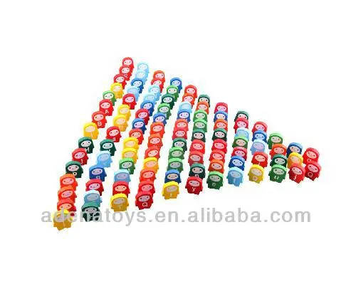 Wooden kids educational DIY Toys Penguin Alphabet Domino