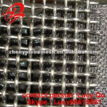 High Mn steel crimped wire mesh(factory )